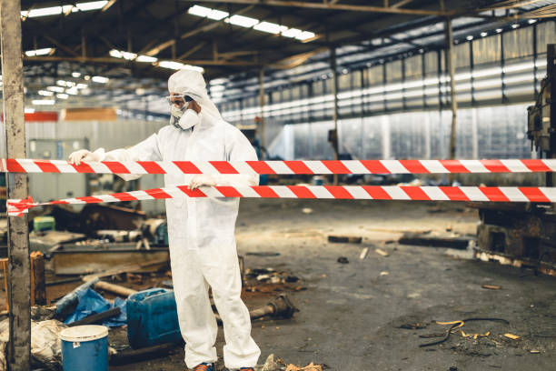 Professional Sewage Cleanup technician working in Deer Park, WA